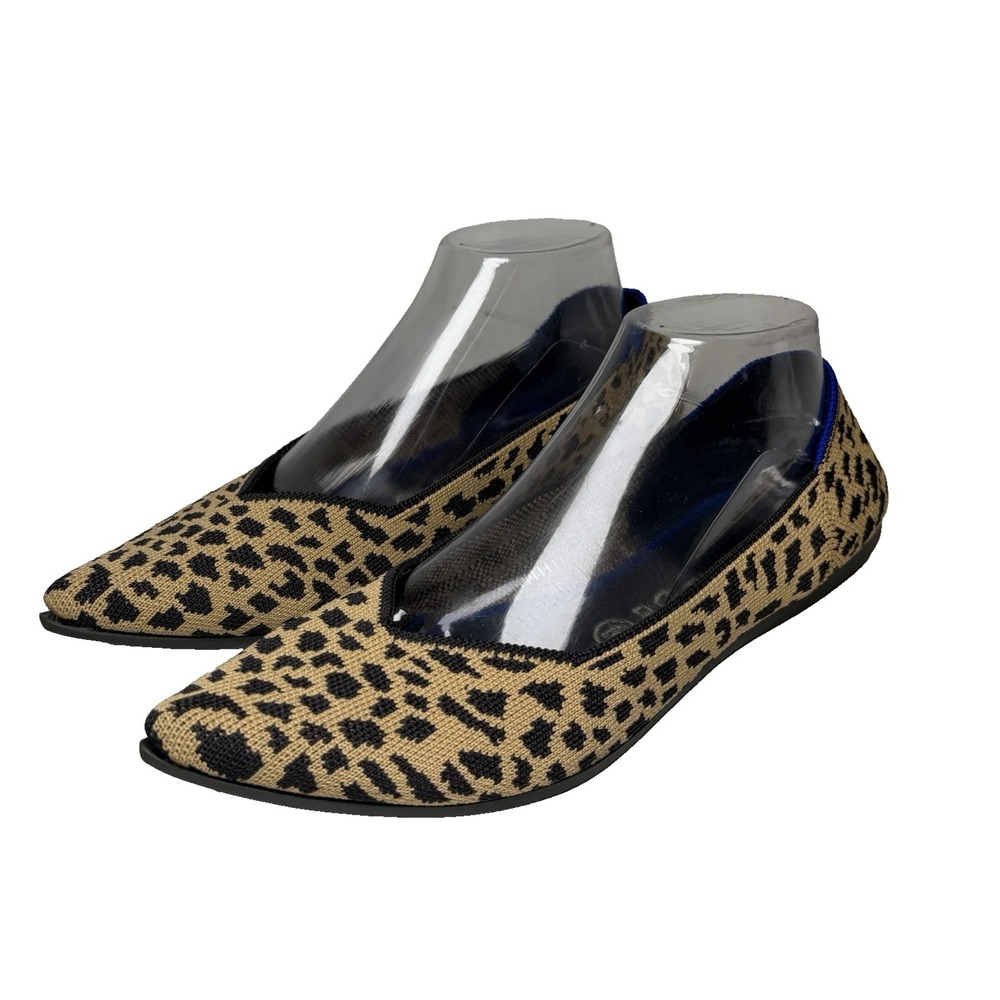 Rothys The Point‎ Ballet Flats Shoes Womens Size 10 Animal Leopard Print Slip On